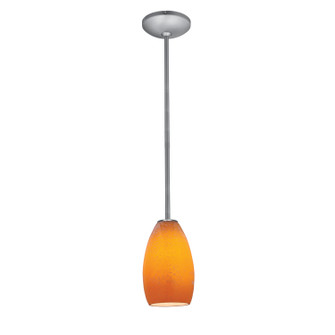 Champagne LED Pendant in Brushed Steel (18|280123RBSMYA)
