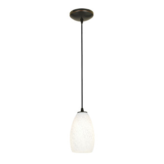 Champagne LED Pendant in Oil Rubbed Bronze (18|280123CORBWHST)