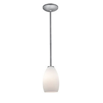 Champagne One Light Pendant in Brushed Steel (18|280121RBSOPL)