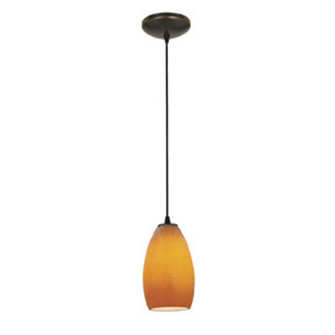 Champagne One Light Pendant in Oil Rubbed Bronze (18|280121CORBMYA)