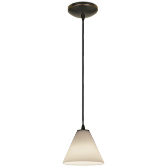 Martini One Light Pendant in Oil Rubbed Bronze (18|280041CORBWHT)