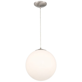 Pearl One Light Pendant in Brushed Steel (18|23944BSOPL)