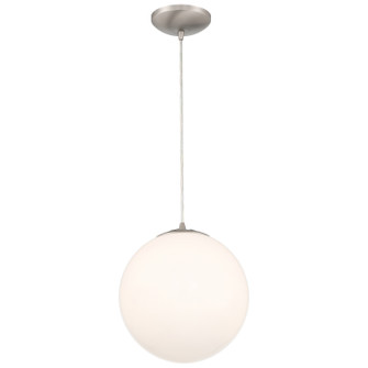 Pearl One Light Pendant in Brushed Steel (18|23941BSOPL)
