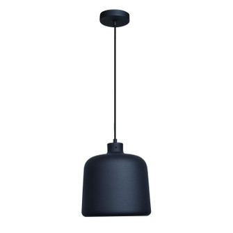 Forge One Light Pendant in Matte Black (18|23778MBLMGL)