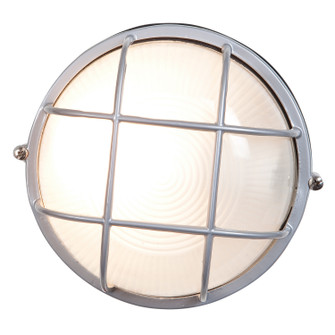 Nauticus Round Dual Mount One Light Bulkhead in Satin (18|20296SATFST)