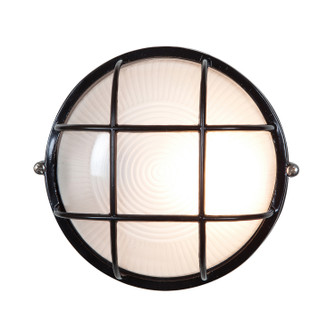Nauticus Round Dual Mount One Light Bulkhead in Black (18|20294BLFST)