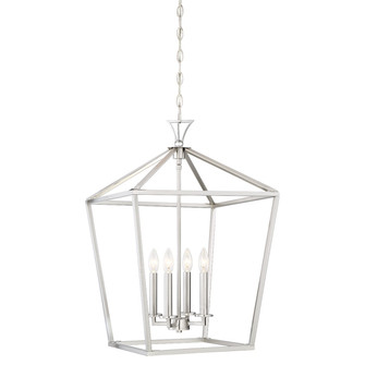 Townsend Four Light Pendant in Satin Nickel (51|34214SN)