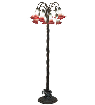 Pink/White 12 Light Floor Lamp in Bronze (57|262109)