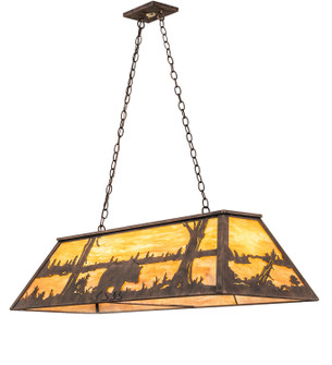 Bear At Lake Six Light Pendant in Baroque (57|259408)