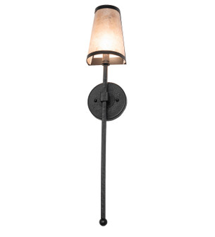 Verheven One Light Wall Sconce in Black Satin Wrought Iron (57|258279)