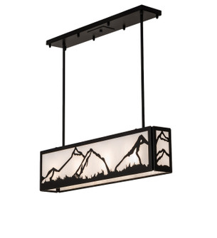 Mountain Range Four Light Pendant in Solar Black (57|257743)