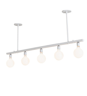 Alva Five Light Pendant in Gloss White (57|257269)