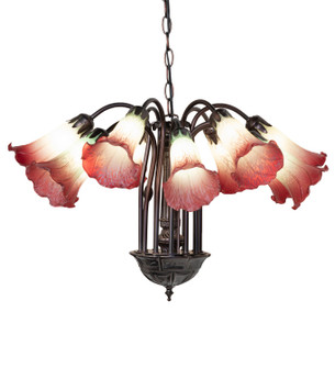 Seafoam/Cranberry 12 Light Chandelier in Mahogany Bronze (57|185083)