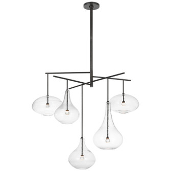 Lomme LED Chandelier in Gun Metal (268|CD5025GMCG)