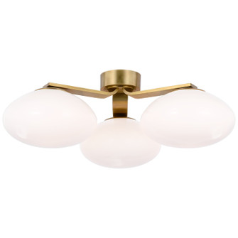 Marisol LED Flush Mount in Soft Brass (268|CD4015SBWG)