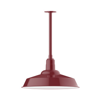 Warehouse One Light Pendant in Barn Red (518|STB18655T24G06)