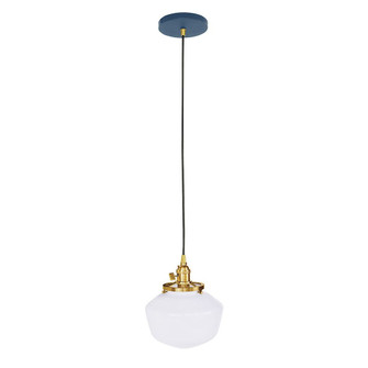 Uno One Light Pendant in Navy w/Brushed Brass (518|PEB4135091C26)