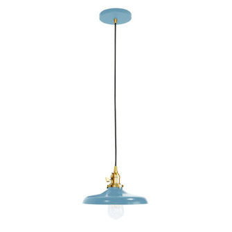 Uno One Light Pendant in Light Blue w/Brushed Brass (518|PEB4015491C25)