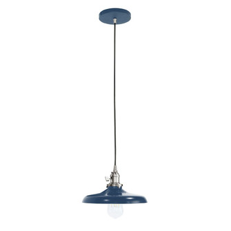 Uno One Light Pendant in Navy w/Brushed Nickel (518|PEB4015096C26)