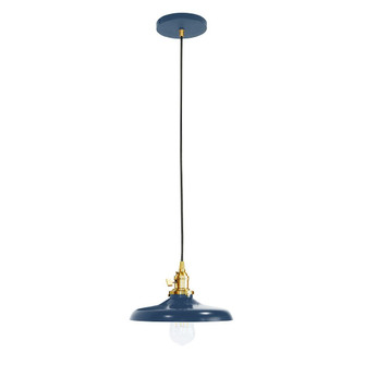 Uno One Light Pendant in Navy w/Brushed Brass (518|PEB4015091C25)