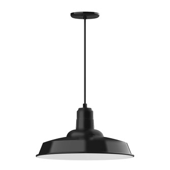 Warehouse One Light Pendant in Black (518|PEB18541C16G06)