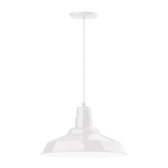 Warehouse One Light Pendant in Forest Green (518|PEB18442C24G06)