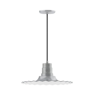 Radial One Light Pendant in Painted Galvanized (518|PEB15949C16G06)