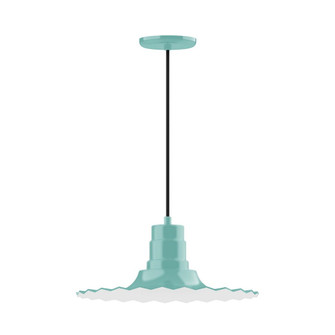 Radial One Light Pendant in Sea Green (518|PEB15948C22G06)