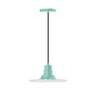 Radial One Light Pendant in Sea Green (518|PEB15848C23G06)
