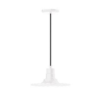 Radial One Light Pendant in White (518|PEB15844C04G06)