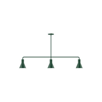 Axis Three Light Linear Pendant in Forest Green (518|MSN43642)