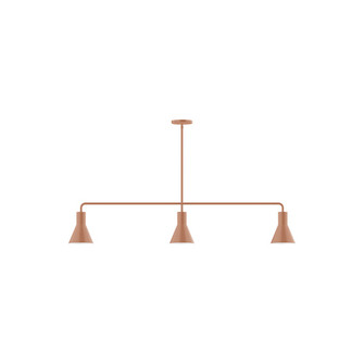Flare Three Light Linear Pendant in Terracotta (518|MSN43619)
