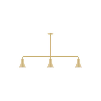 Flare Three Light Linear Pendant in Ivory (518|MSN43617)