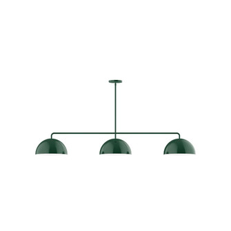Arcade Three Light Linear Pendant in Forest Green (518|MSN432G1542)