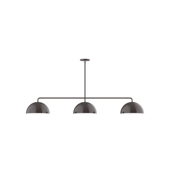 Arcade Three Light Linear Pendant in Architectural Bronze (518|MSN43251)