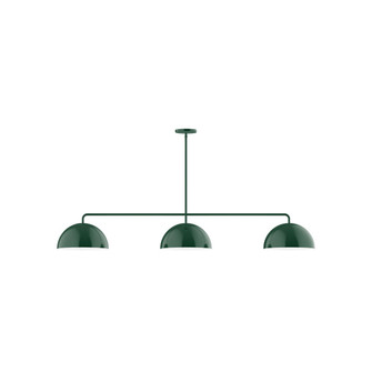 Arcade Three Light Linear Pendant in Forest Green (518|MSN43242)