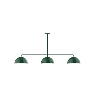 Axis Three Light Linear Pendant in Forest Green (518|MSN43242)