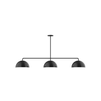 Arcade Three Light Linear Pendant in Black (518|MSN43241)