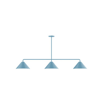 Pinnacle Three Light Linear Pendant in Light Blue (518|MSN42254)
