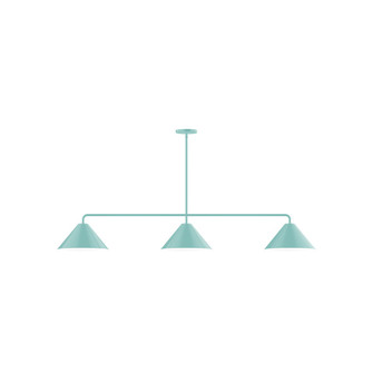 Pinnacle Three Light Linear Pendant in Sea Green (518|MSN42248)
