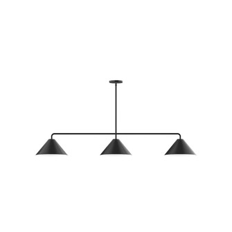 Axis Three Light Linear Pendant in Black (518|MSN42241)