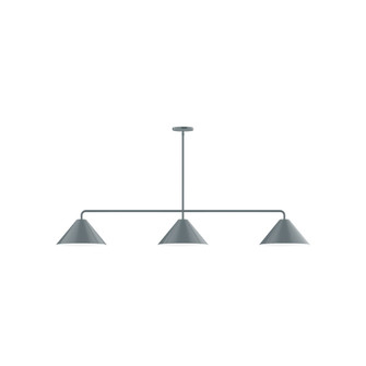 Pinnacle Three Light Linear Pendant in Slate Gray (518|MSN42240)
