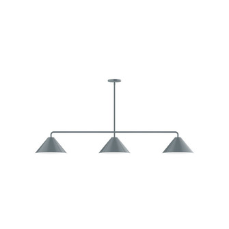 Axis Three Light Linear Pendant in Slate Gray (518|MSN42240)