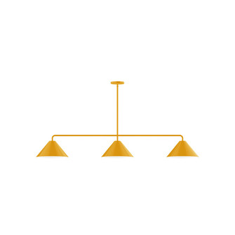 Pinnacle Three Light Linear Pendant in Bright Yellow (518|MSN42221)