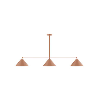Pinnacle Three Light Linear Pendant in Terracotta (518|MSN42219)