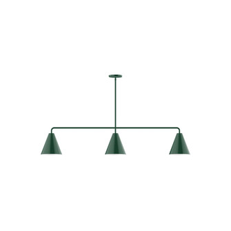 Jynx Three Light Linear Pendant in Forest Green (518|MSN42042)