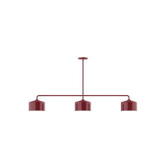 Julia Three Light Linear Pendant in Barn Red (518|MSN41955)