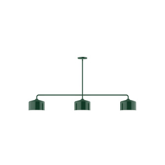 Julia Three Light Linear Pendant in Forest Green (518|MSN41942)