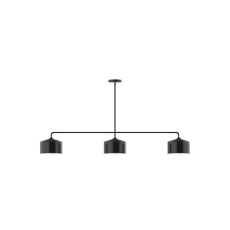 Julia Three Light Linear Pendant in Black (518|MSN41941)