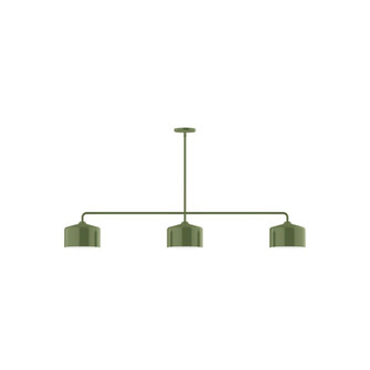 Axis Three Light Linear Pendant in Fern Green (518|MSN41922)